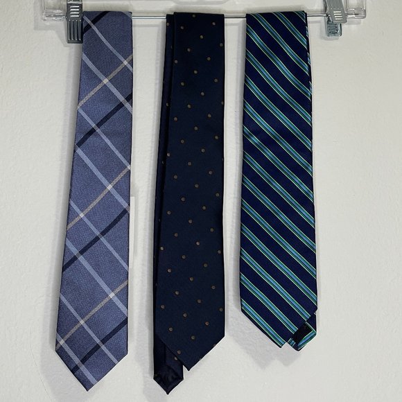 bundle of 3 mens ties brooks brothers banana republic